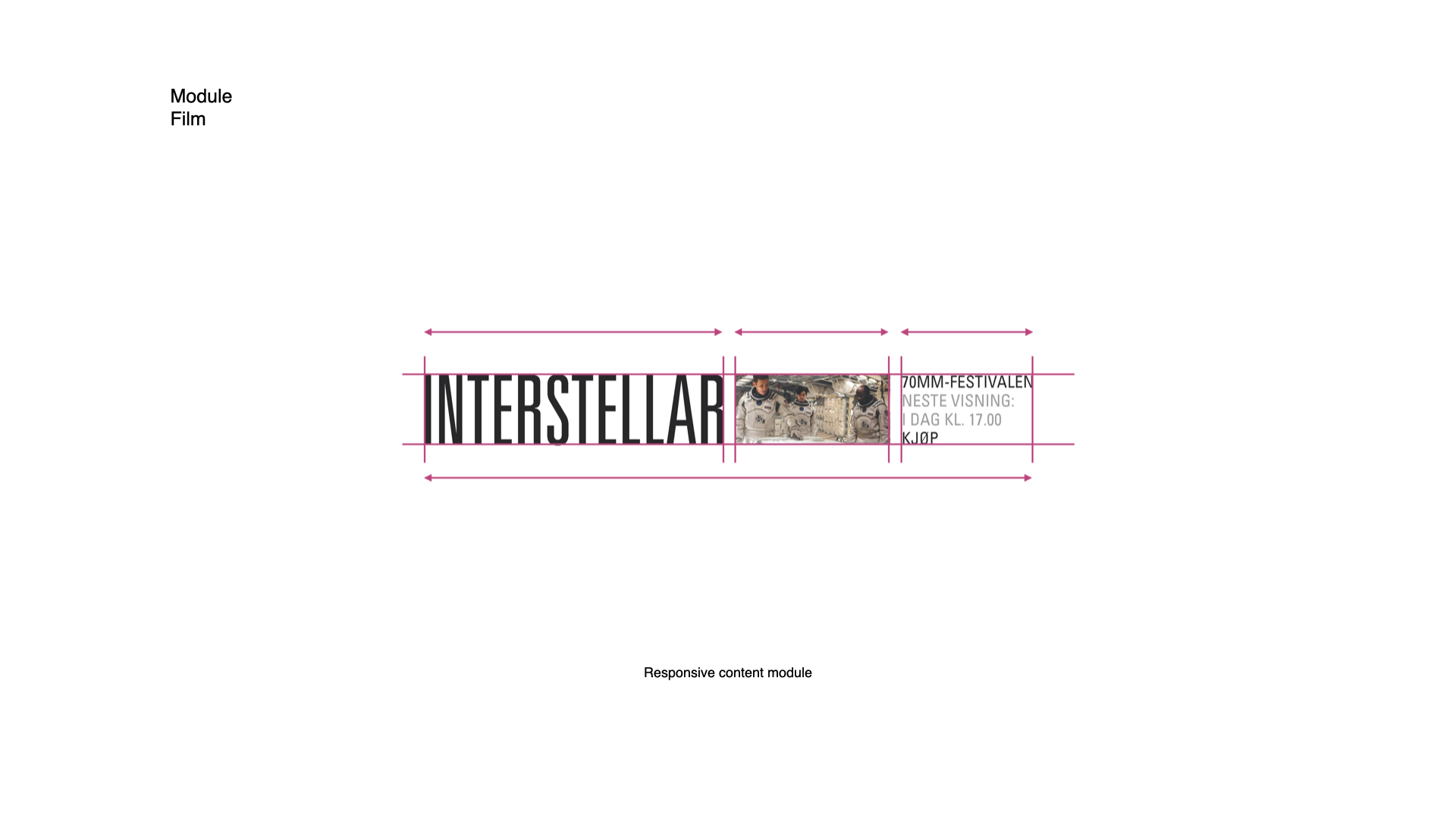 Responsive film content module specification